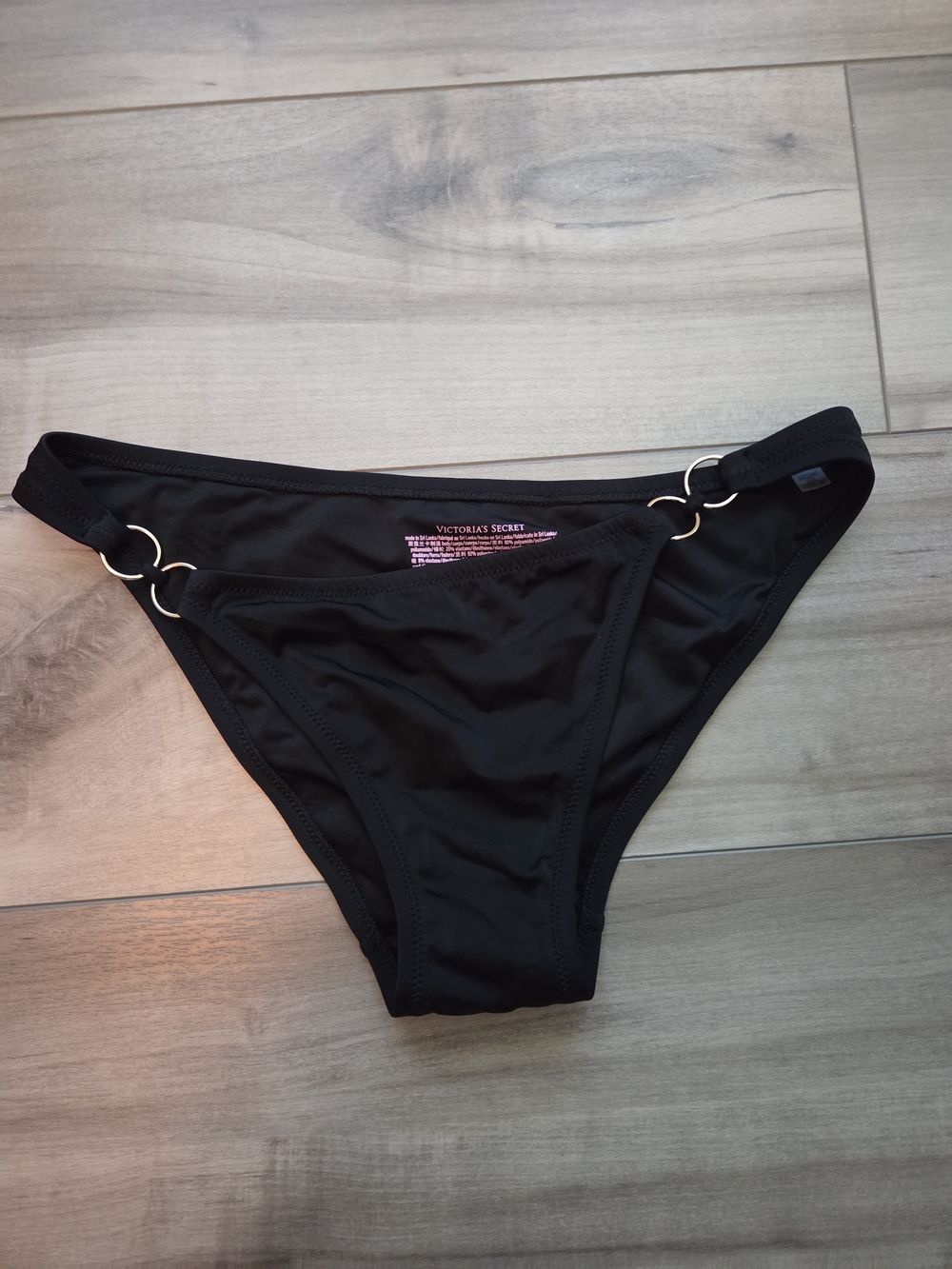 Victoria's Secret Black Ring-Accent Bikini Bottom